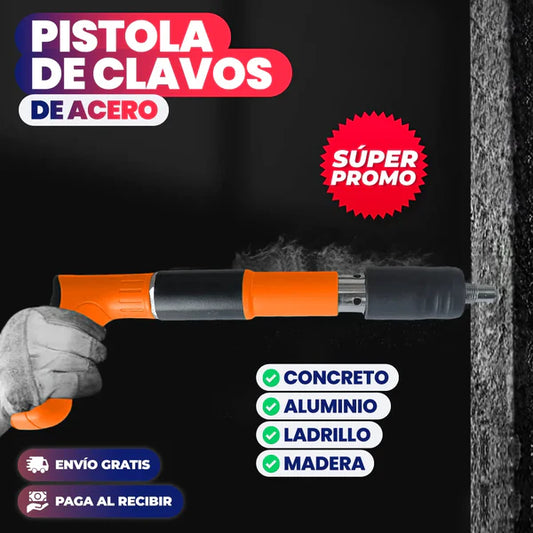 Pistola de fijación de clavos +20 remaches de regalo
