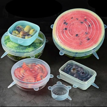 Set de Tapas de Silicona FreshCool® x6 und (Alimentos Frescos)