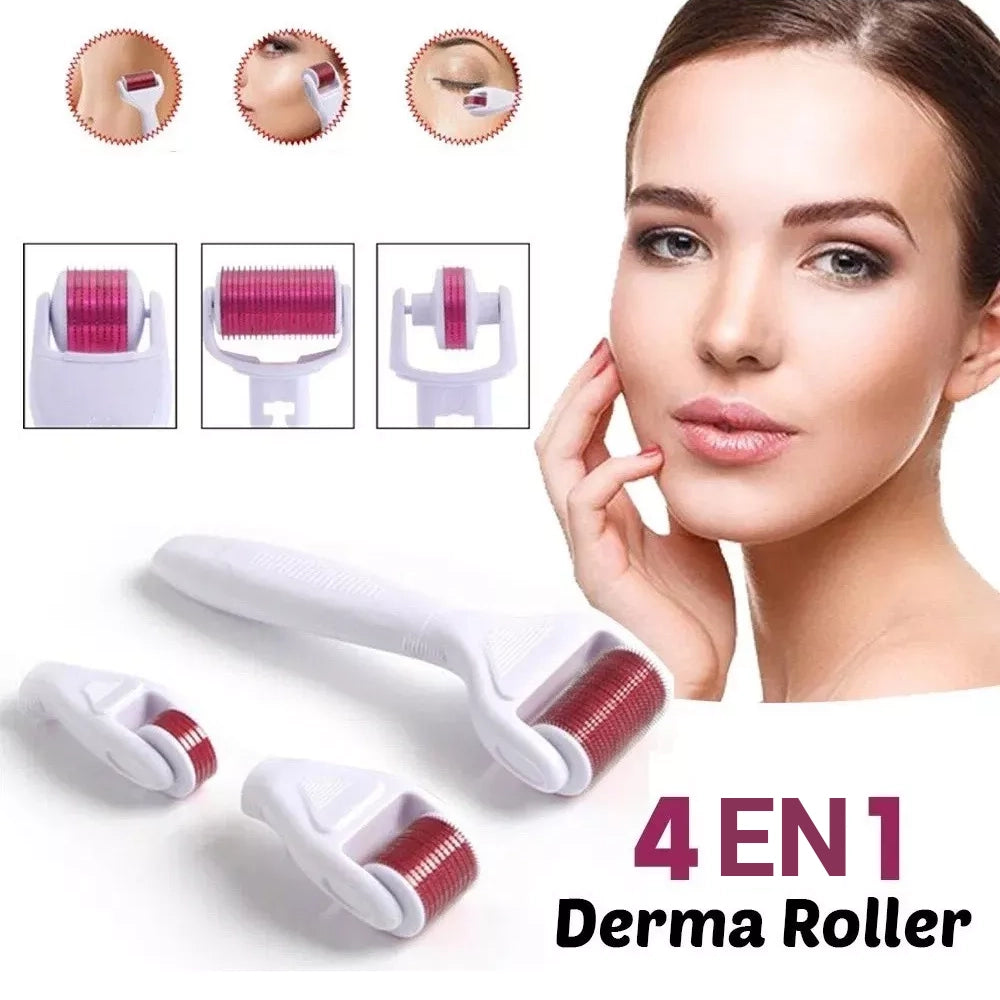 Derma Roller 4 En 1 Tratamiento Antiarrugas y Antimanchas