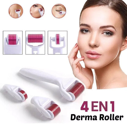 Derma Roller 4 En 1 Tratamiento Antiarrugas y Antimanchas