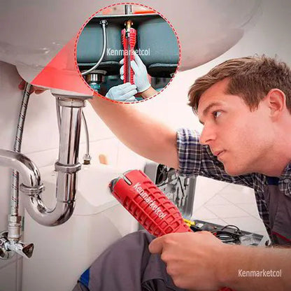 Llave de gasfieria 8 en 1 + accesorios de regalo