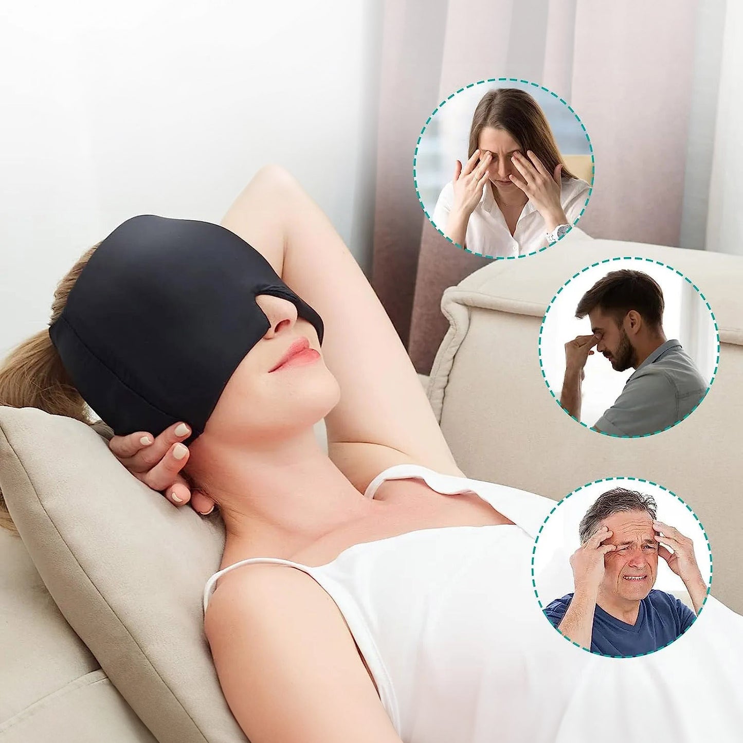 Gorro Gel Alivia Dolor de Migraña