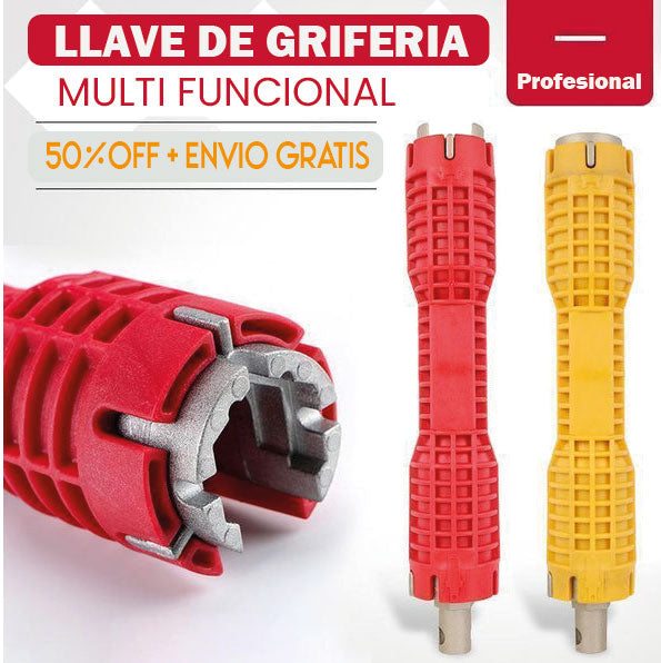 Llave de gasfieria 8 en 1 + accesorios de regalo